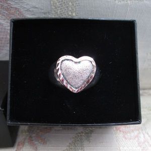 Sterling Silver Made/Thailand Heart Shaped Ring